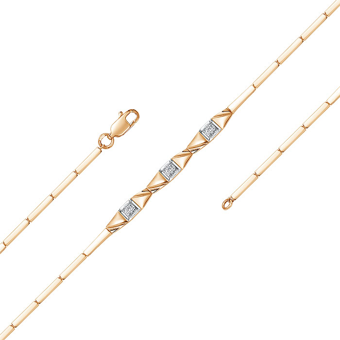 Б3086-120 Браслет (Au 585)