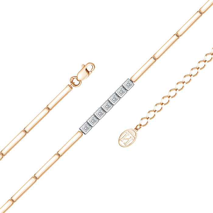 Б3282-120БР Браслет (Au 585)