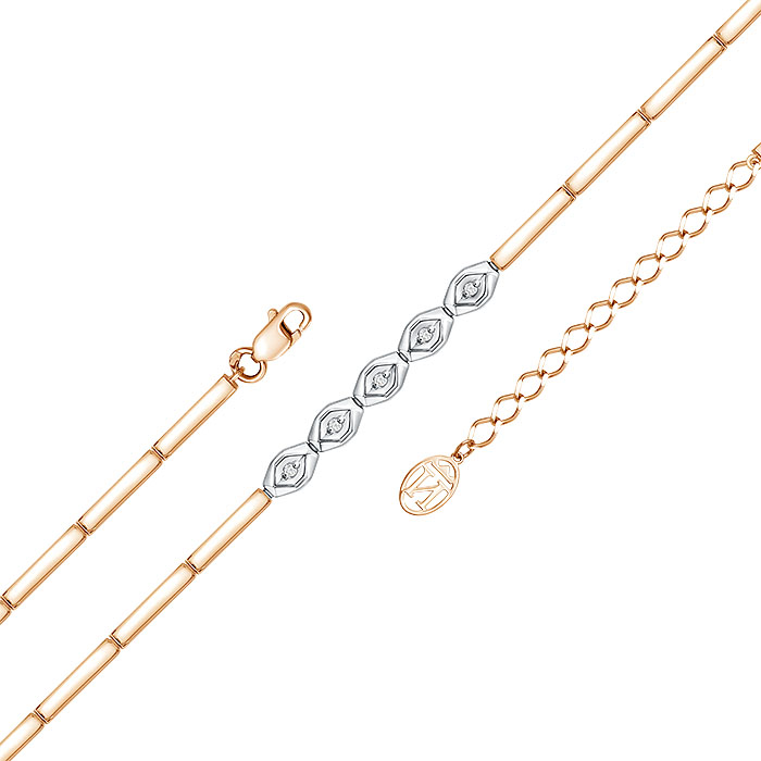 Б3286-120БР Браслет (Au 585)